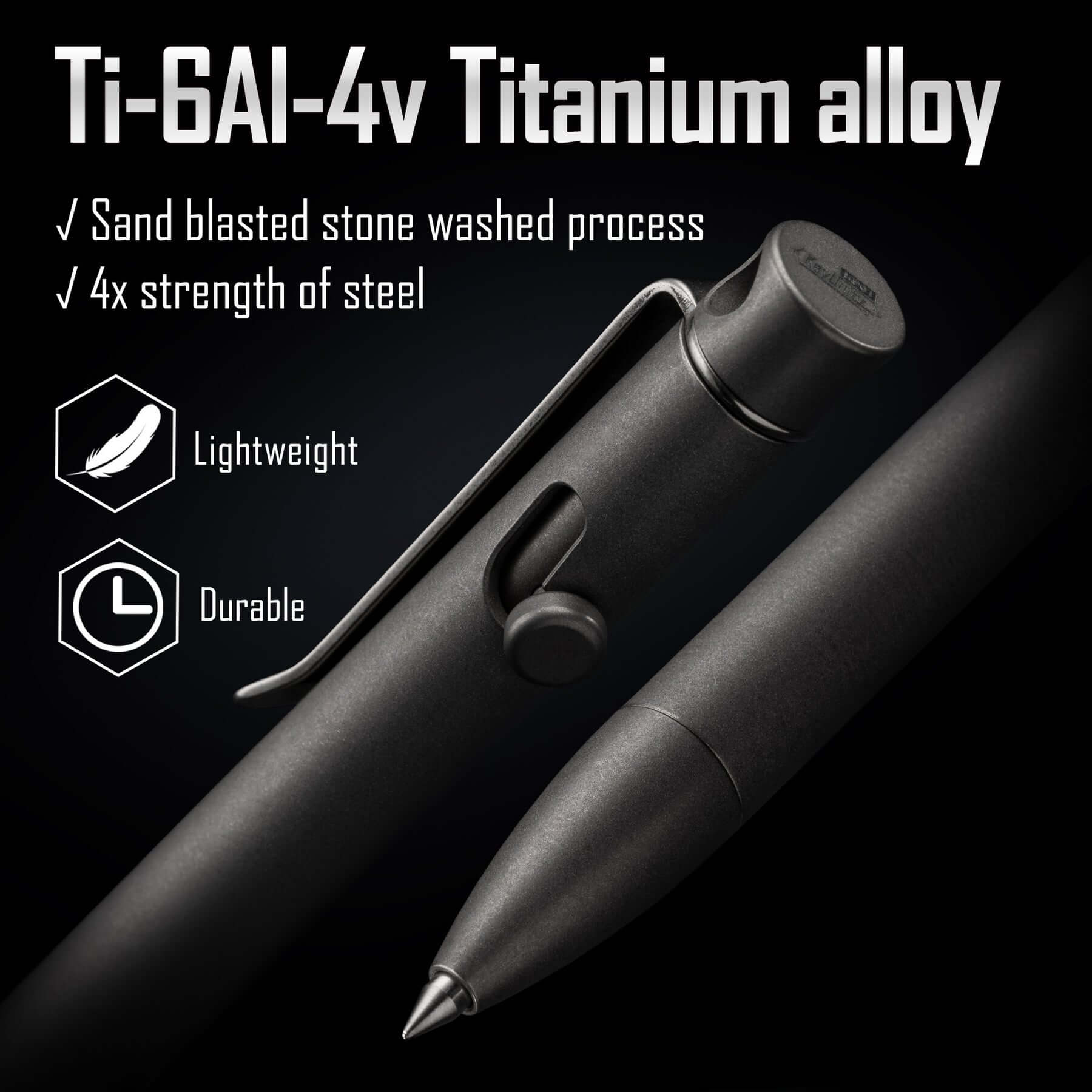KP01 Titanium Alloy Bolt Action Pen