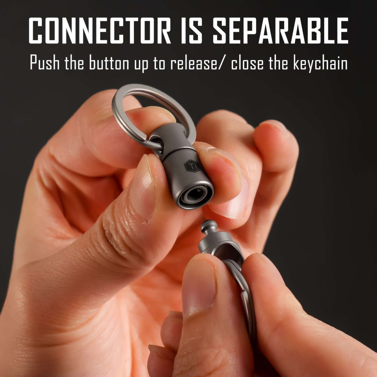 Keychain Conector KeyUnity KA24 Titanium Alloy Keychain Key Ring Connector