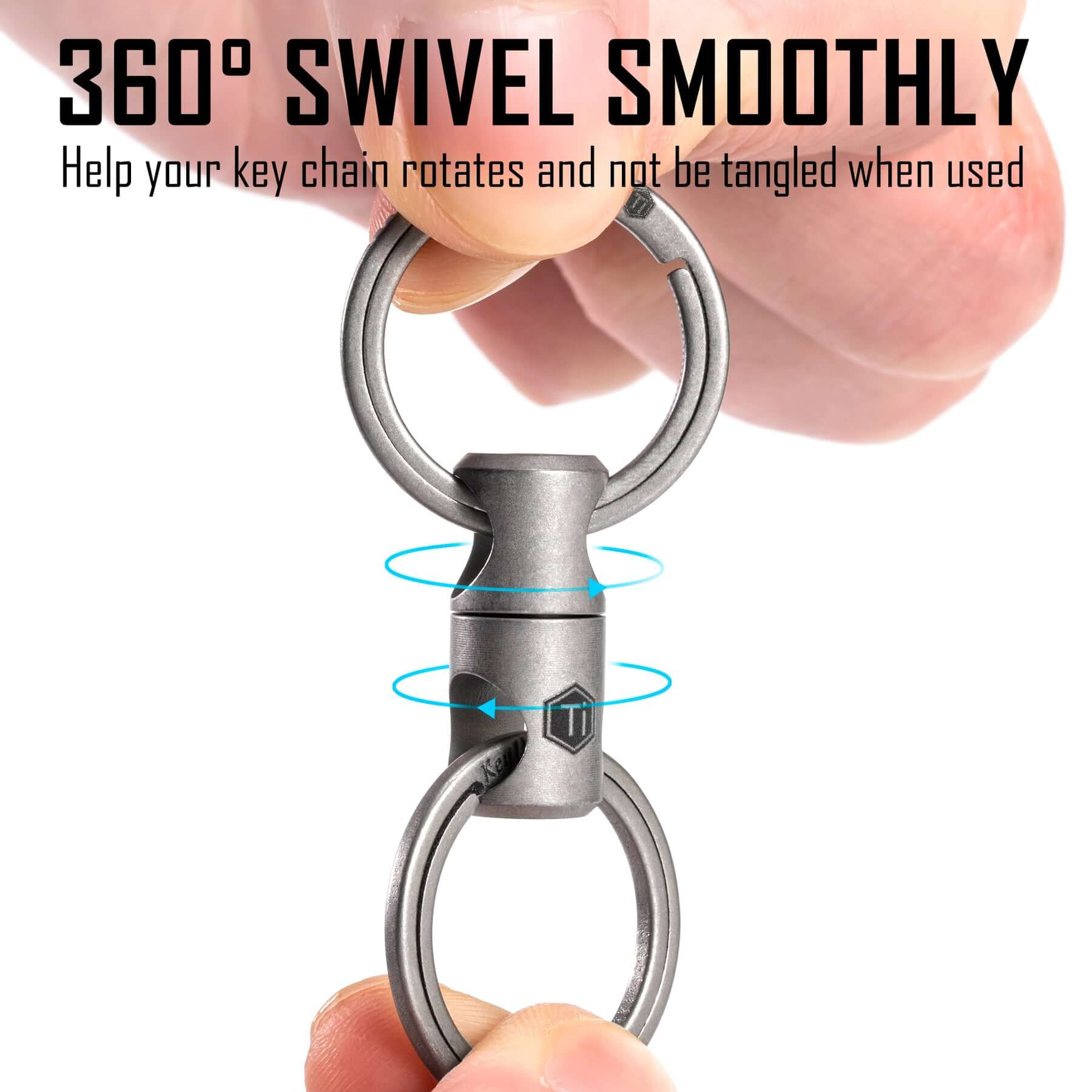 New Ti-swivel-iii / Titanium Multi-connector Keychain Hardware 7 Options 