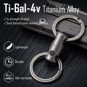 KA15 Titanium Alloy Keychain Key Ring Connector