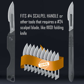 KA14 10pcs #24 Scalpel Blades