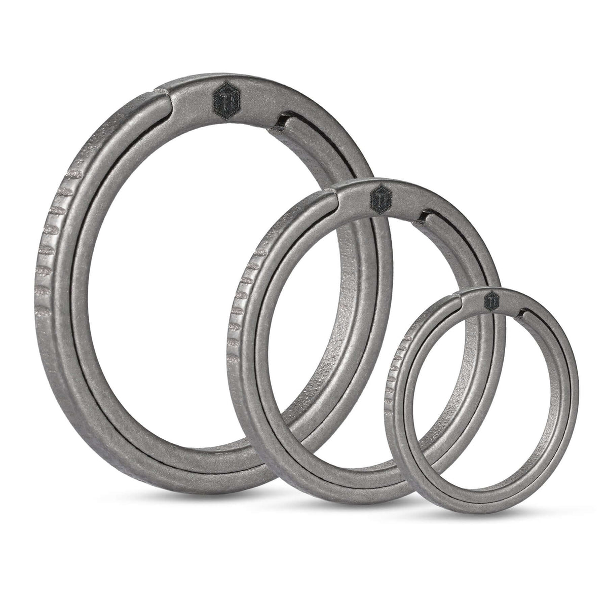 KA02 Titanium Alloy Key Ring Set (3 Pcs Set)