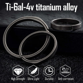 KA21 Titanium Alloy Key Ring Set(1l+4m)