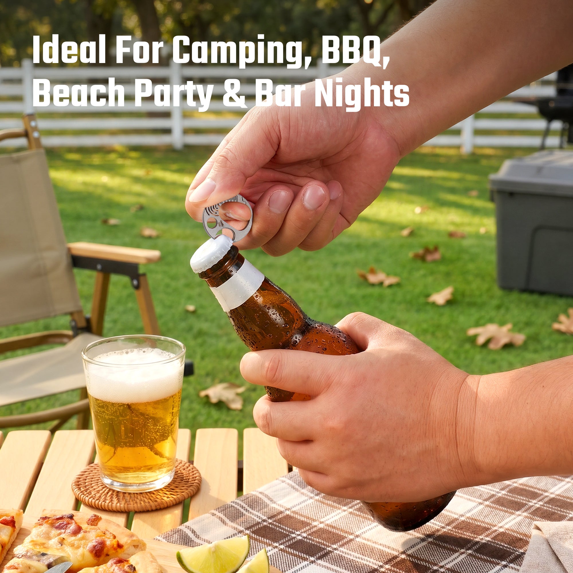 KA66 titanium bottle opener used outdoors for everyday carry