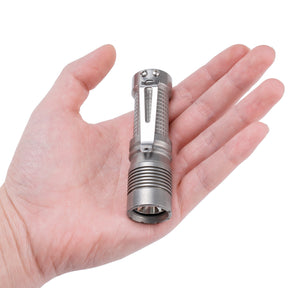 KF01 Stainless Steel Rechargeable Flashlight（Stonewashed）