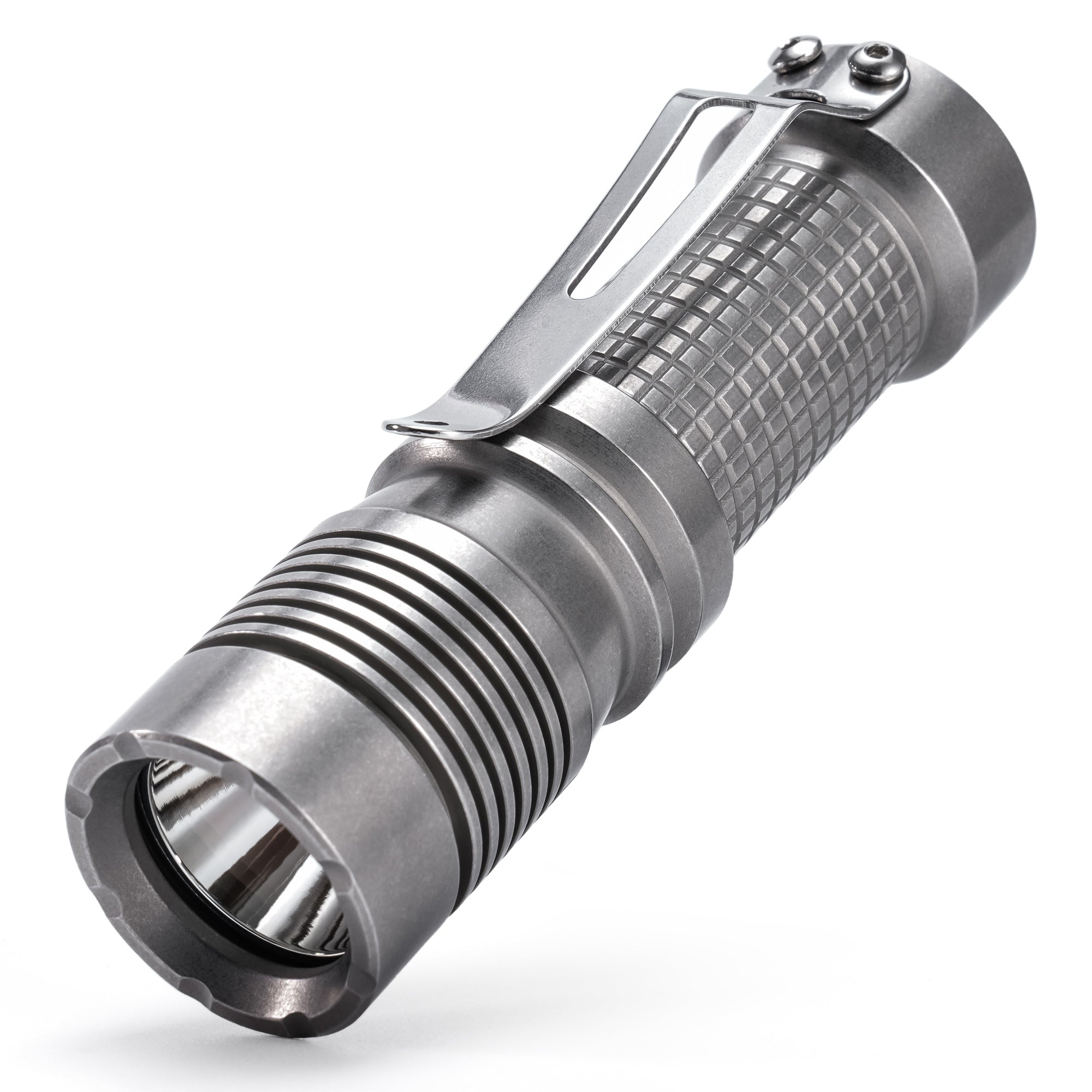 KF01 Stainless Steel Rechargeable Flashlight（Stonewashed）